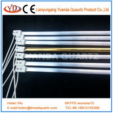 High Quality White Reflecor Quartz Halogen Infrared Lamp For Industrial Heating