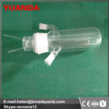 Customzied fused quartz labware quartz condenser pipe