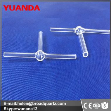 Customzied fused quartz labware straight bore  for chemical